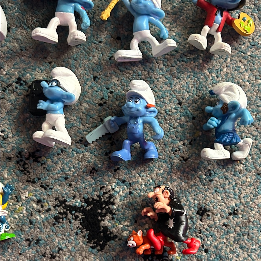 Smurfs Toy Figurine Set - Blue and White - Picture 7 of 8